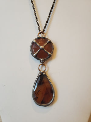 Mikal Winn Agate Siena Cat Eye Necklace