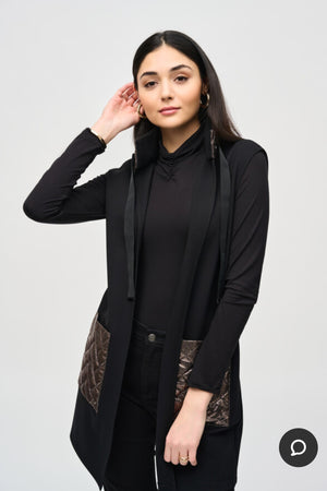 Joseph Ribkoff Quilted Metallic Vest