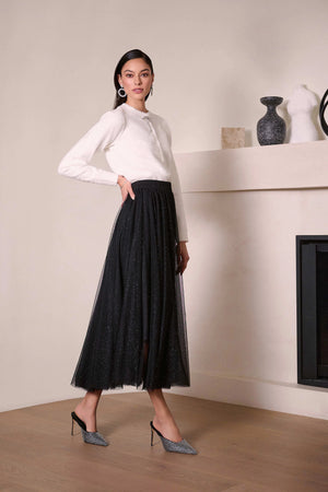 Joseph Ribkoff Tulle Flared Skirt