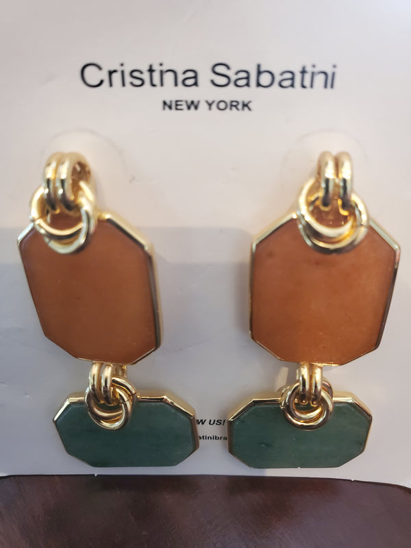 Cristina Sabatini Double Stack Knot Earring