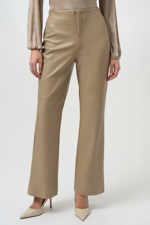 Joseph Ribkoff Leatherette Wide Leg Pull-On Pants