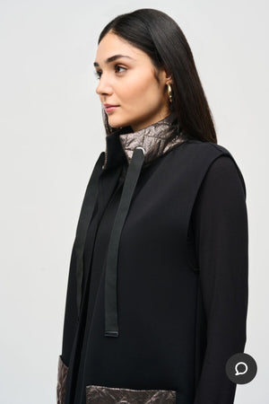 Joseph Ribkoff Quilted Metallic Vest