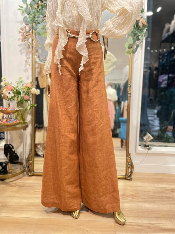 T.ba Maxi Linen Pants Stone