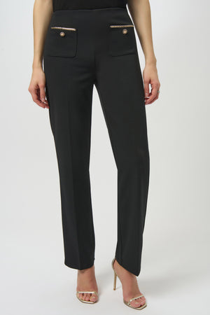 Joseph Ribkoff Scuba Crepe Straight Pull-on Pants