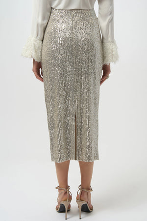 Joseph Ribkoff Sequined Pull-On Pencil Skirt