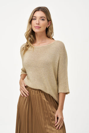 Les Importations Bolide Women's Knit Boat-Neck Sweater