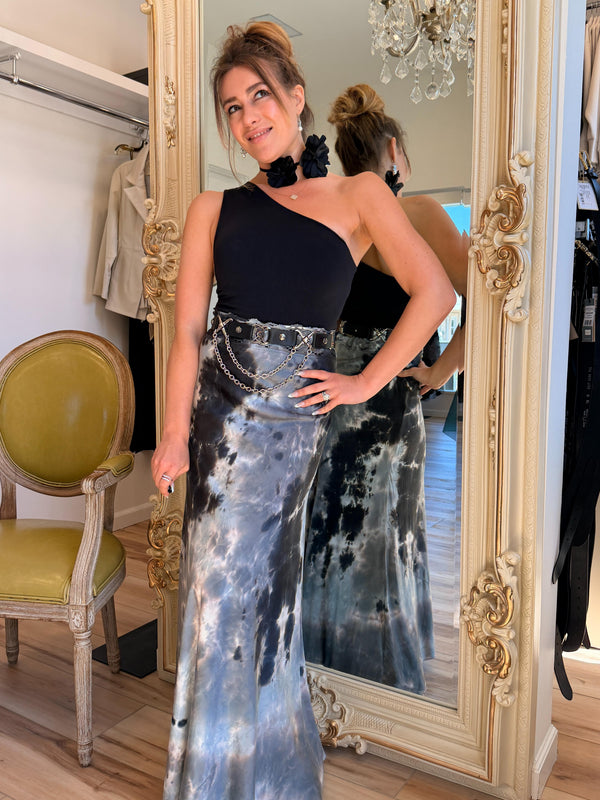 Michelle Jonas Silk Skirt