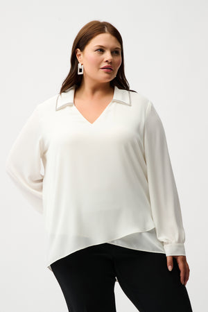 Joseph Ribkoff Georgette Flared Layered Top