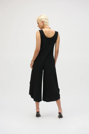 Joseph Ribkoff Silky Knit Wide-Leg Sleeveless Jumpsuit