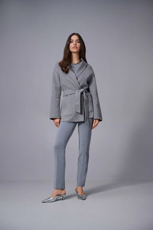 Joseph Ribkoff Melange Silky Knit Straight Leg Pull-On Pants