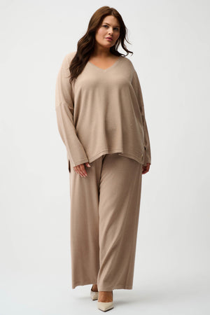 Joseph Ribkoff Sequined Sweater Knit Culotte Pants