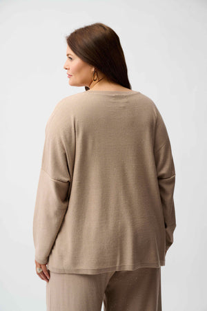 Joseph Ribkoff Sequined Sweater Knit Boxy Top