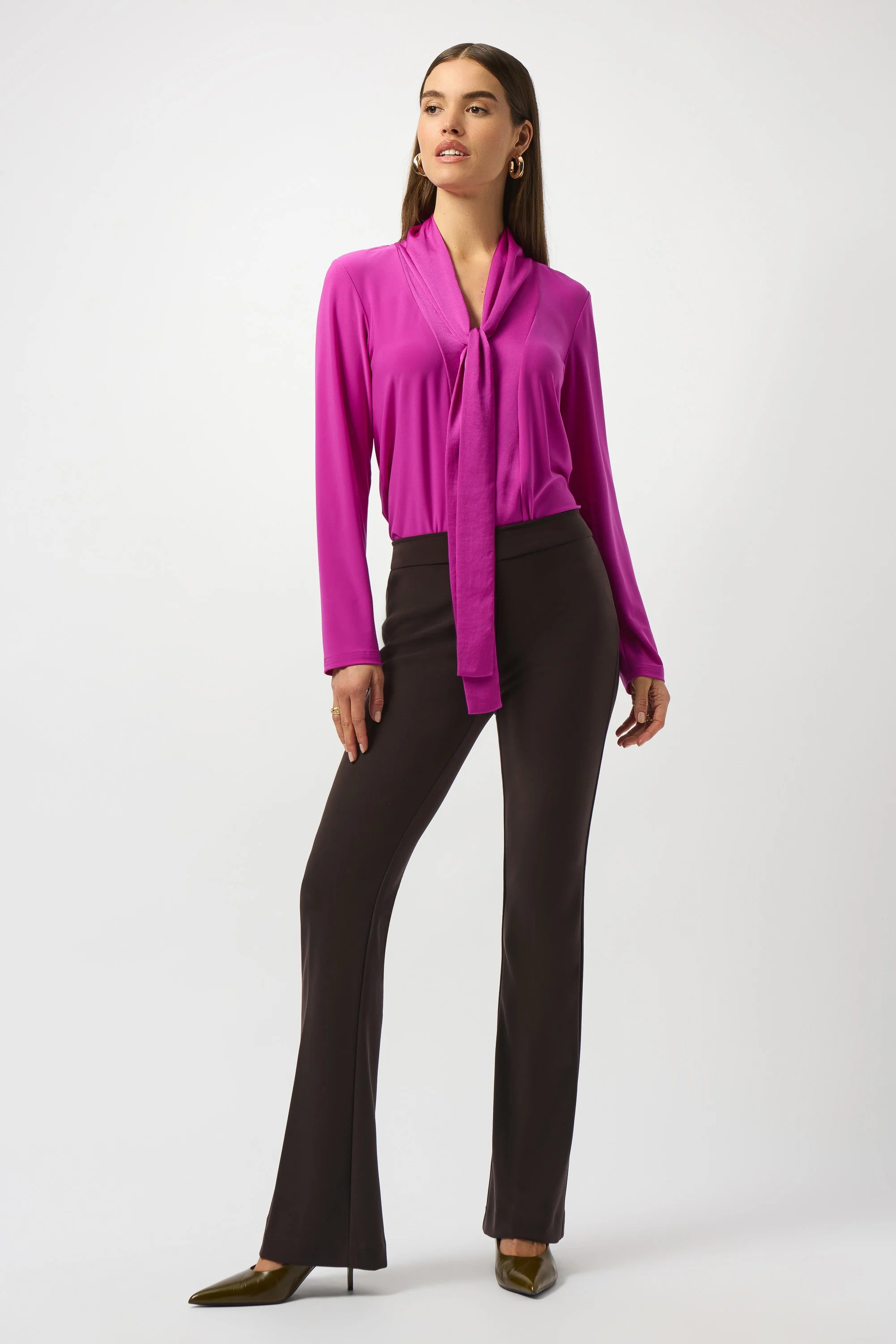 Joseph Ribkoff Flare Dress Pant - PapillonStyles Joseph Ribkoff Flare Dress Pant - PapillonStyles