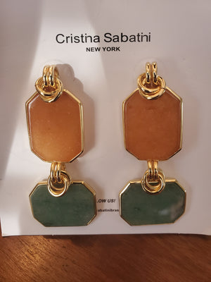 Cristina Sabatini Double Stack Knot Earring