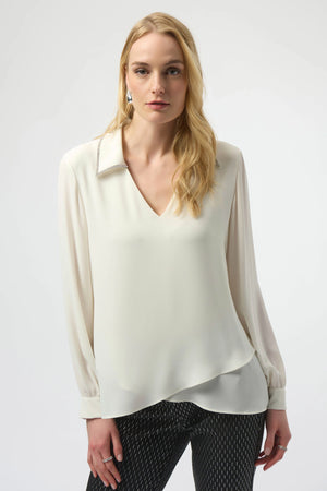 Joseph Ribkoff Georgette Flared Layered Top