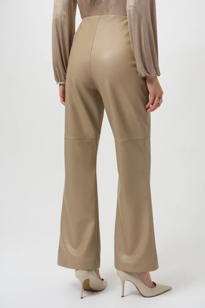 Joseph Ribkoff Leatherette Wide Leg Pull-On Pants