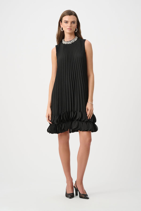 Joseph Ribkoff Pleated A-Line Dress