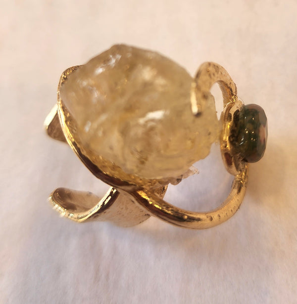 J. Jansen Designs X Large Carmel Quartz Ring
