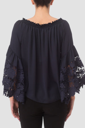 Joseph Ribkoff Pull On Off The Shoulder Lace Top