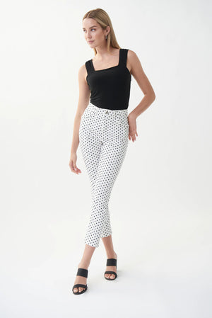 Joseph Ribkoff Polka Dot 5 Pocket Pants