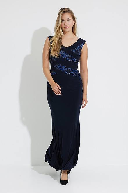 Joseph Ribkoff Signature Sequin Ribbon Gown Joseph Ribkoff Signature Sequin Ribbon Gown
