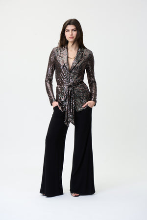 Joseph Ribkoff Sequin Long Sleeve Blazer