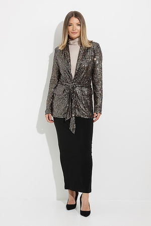 Joseph Ribkoff Sequin Long Sleeve Blazer