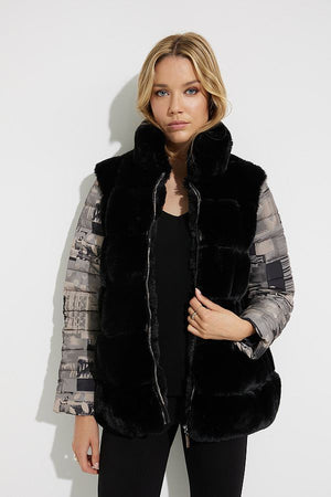 Joseph Ribkoff Supernatural Fuzzy Jacket