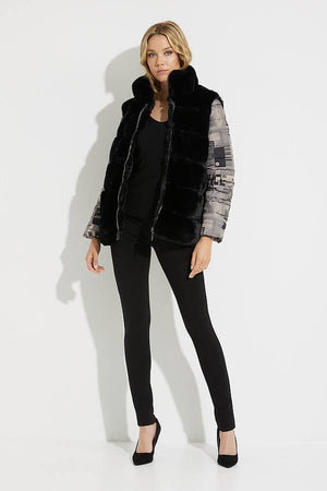 Joseph Ribkoff Supernatural Fuzzy Jacket