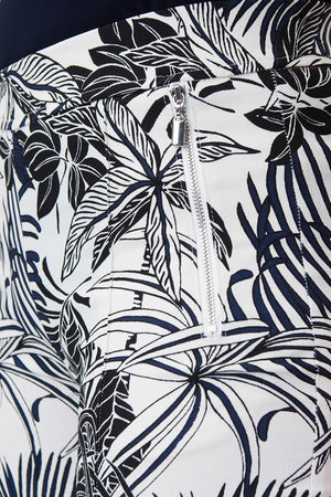 Joseph Ribkoff Tropical Print Slim-Fit Pants