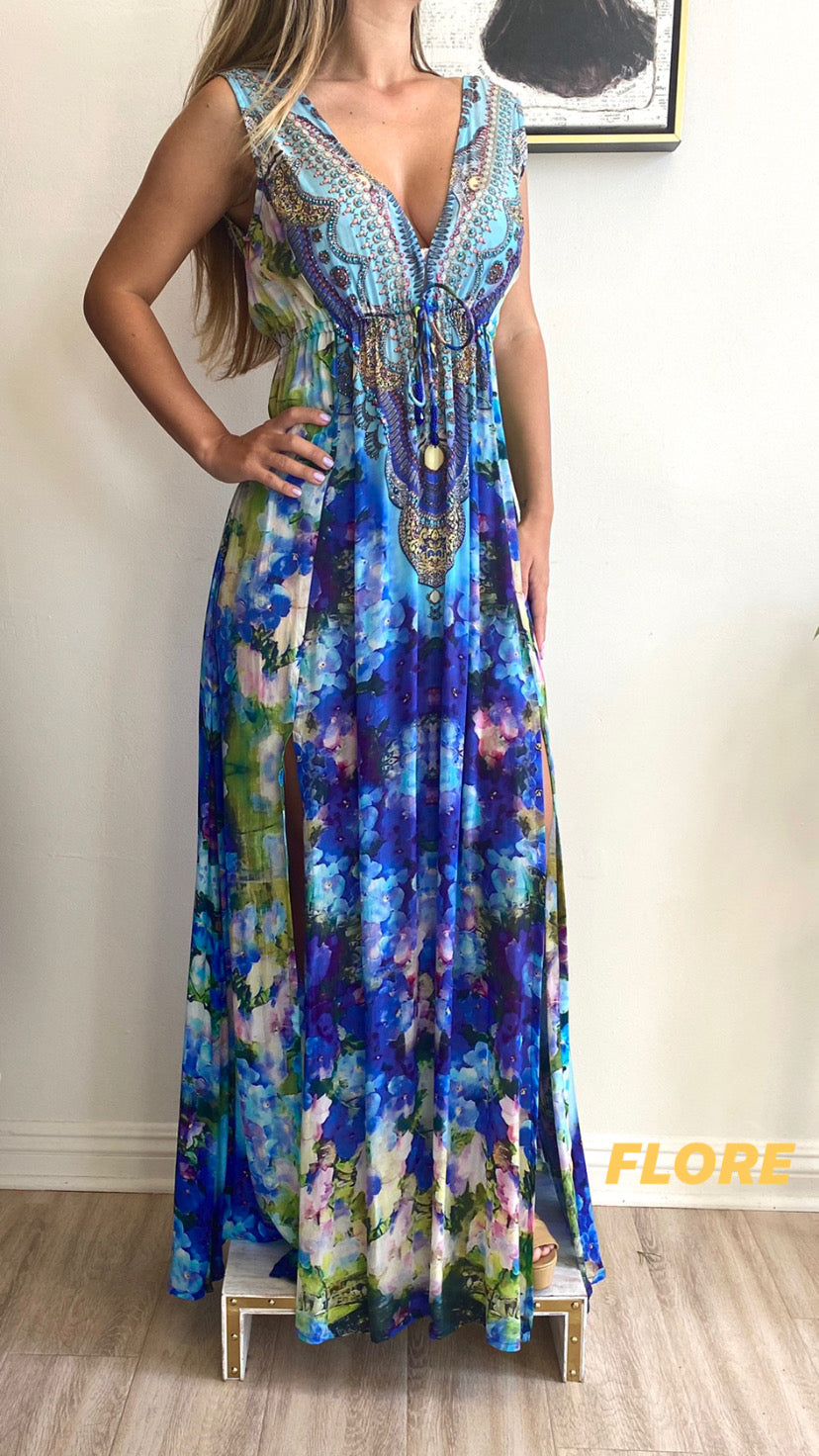 Designer Beach Kimono Cover Up | Caftan Cover Up | Shahida Parides S-M