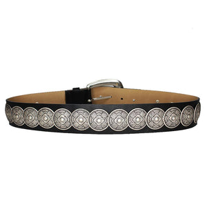 Streets Ahead Silver Coin Statement Belt