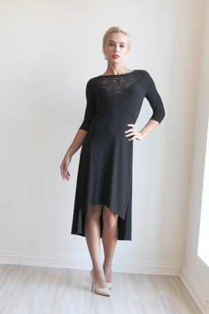 Joseph Ribkoff Asymetric 3/4 Sleeve Dress