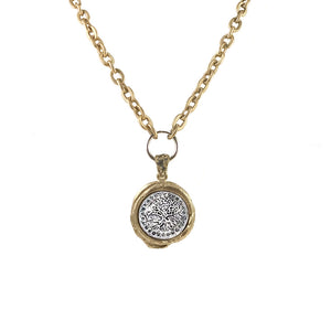 Tat2 Designs Gold Guna Wax Seal Necklace