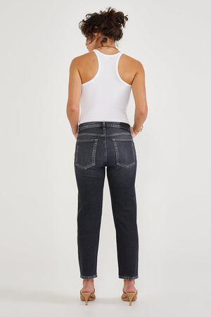Etica Rae Mid-rise Straight Crop-Morrow Bay Denim Jeans