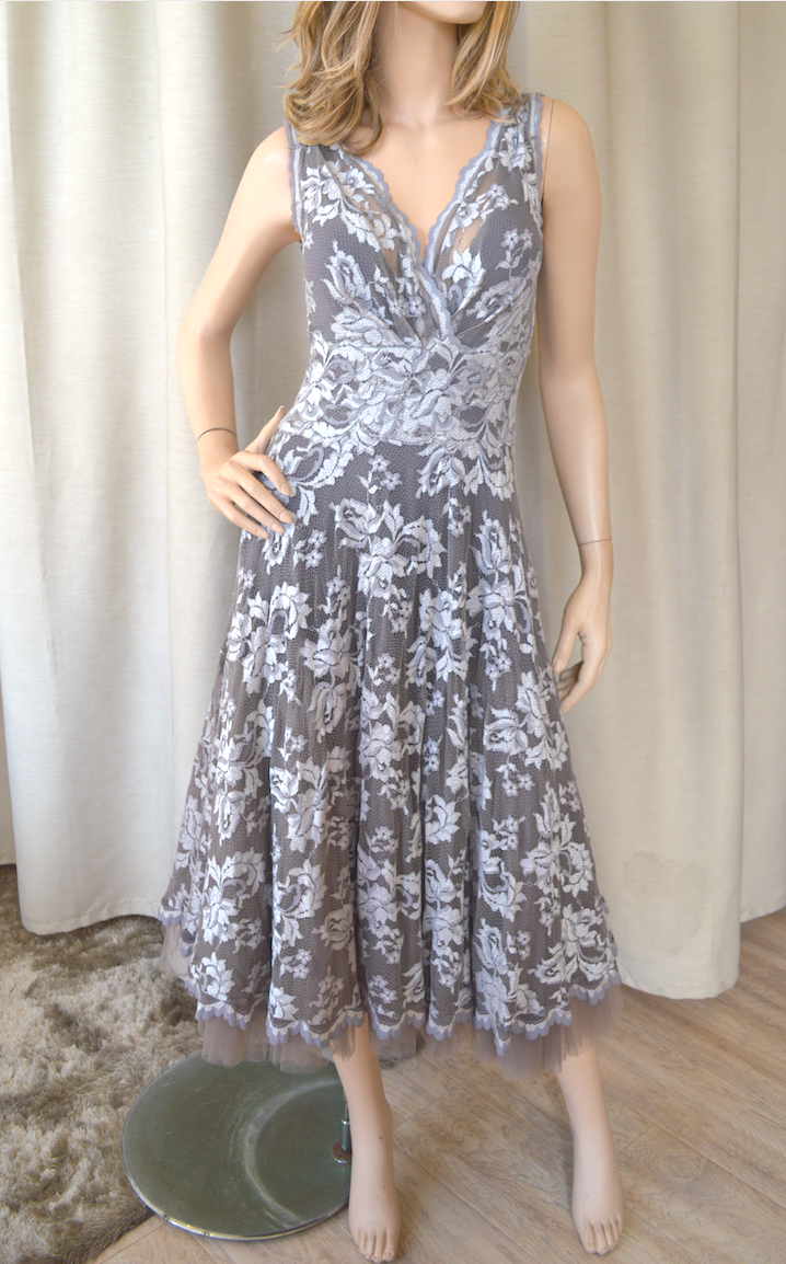 Olvis Lace Grace Kelly Dress Sleeveless Fit and Flare - PapillonStyles Olvis Lace Grace Kelly Dress Sleeveless Fit and Flare - PapillonStyles