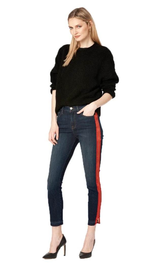 Etienne Marcel Full Side Zipper Ribbon Skinny Jeans