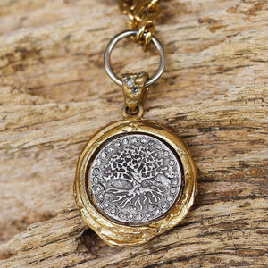 Tat2 Designs Gold Guna Wax Seal Necklace