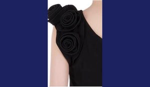 Joseph Ribkoff Flower On The Shoulder Dress